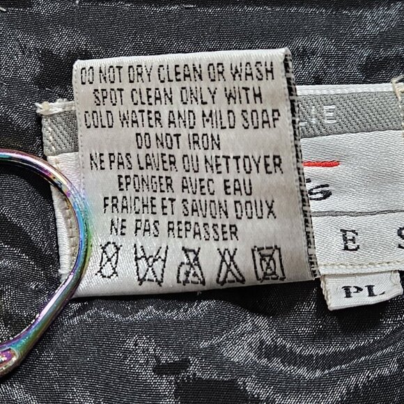 Joan Leslie Talbots Jacket Womens L Petite Black Top Sequins Beads Silk LS Vtg - Picture 10 of 16